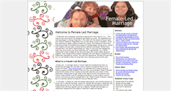 Desktop Screenshot of female-led-marriage.com