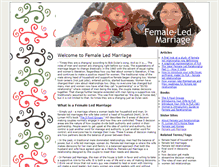 Tablet Screenshot of female-led-marriage.com
